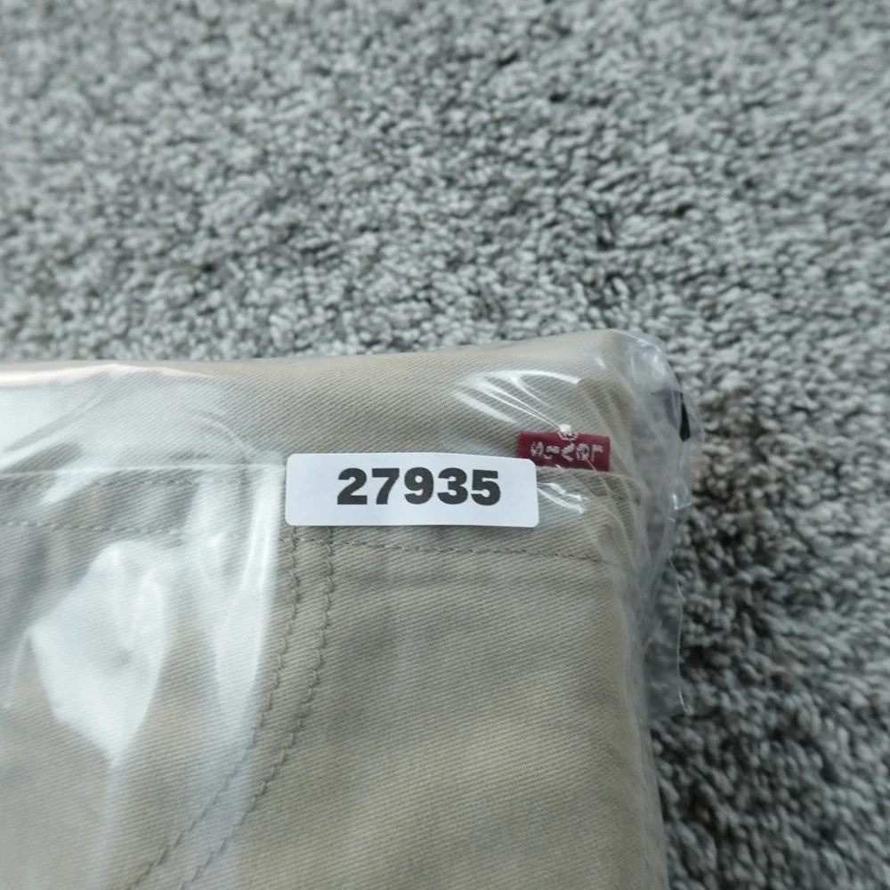 NEW Levis Jeans Mens 32X30 Beige Tan Brown Denim Pants 514‎ Straight 5 Pocket